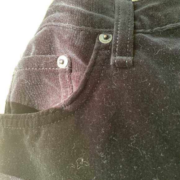 Rag & Bone Dive Black Velvet Jean Mini Skirt 100% Cotton Runs Large - Picture 10 of 13